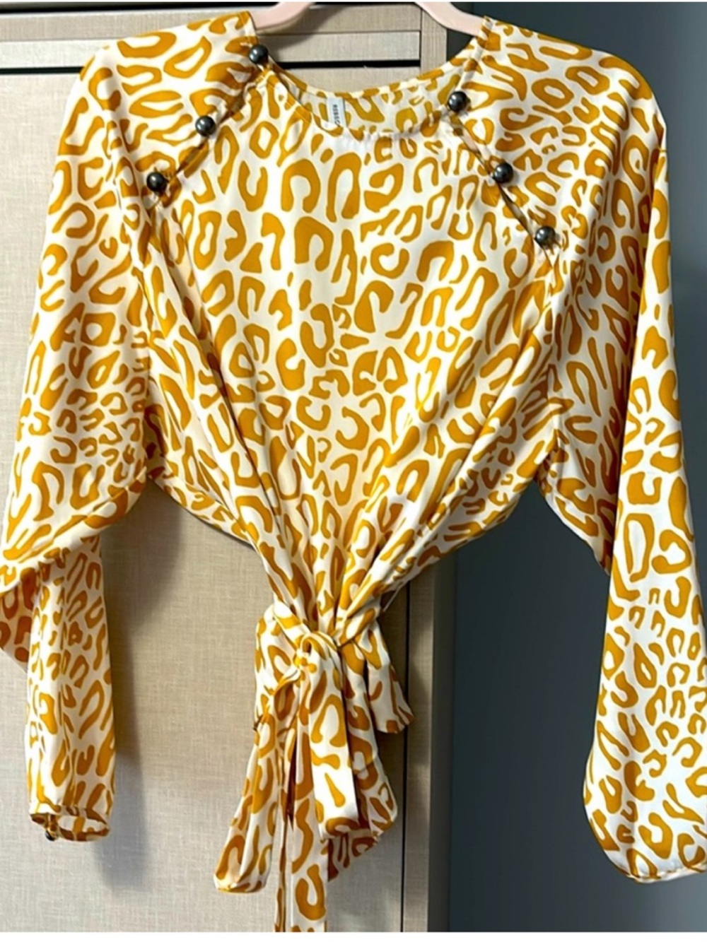 NWOT Rebecca Minkoff Angelina leopard blouse. - Picture 7 of 7